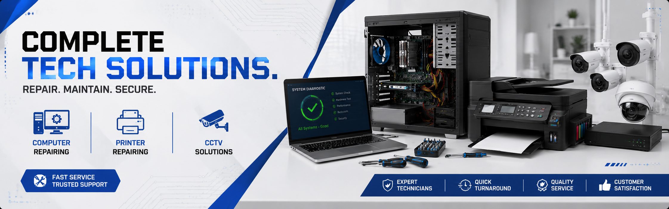 Complete computer, printer and CCTV technical solutions